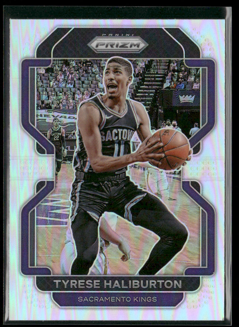 Tyrese Haliburton 2021-22 Panini Prizm Silver #196 Sacramento Kings