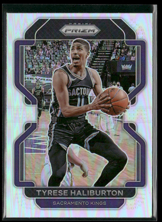 Tyrese Haliburton 2021-22 Panini Prizm Silver #196 Sacramento Kings