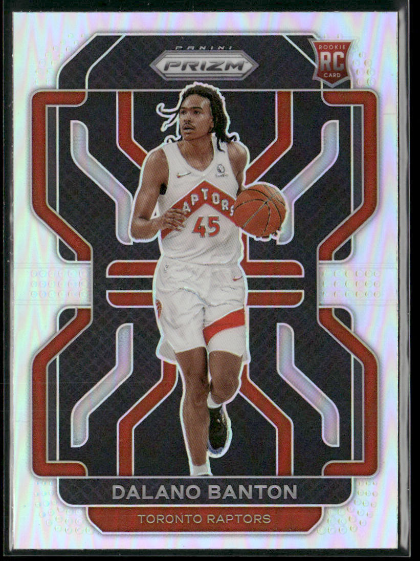 Dalano Banton 2021-22 Panini Prizm Silver #328 RC Toronto Raptors
