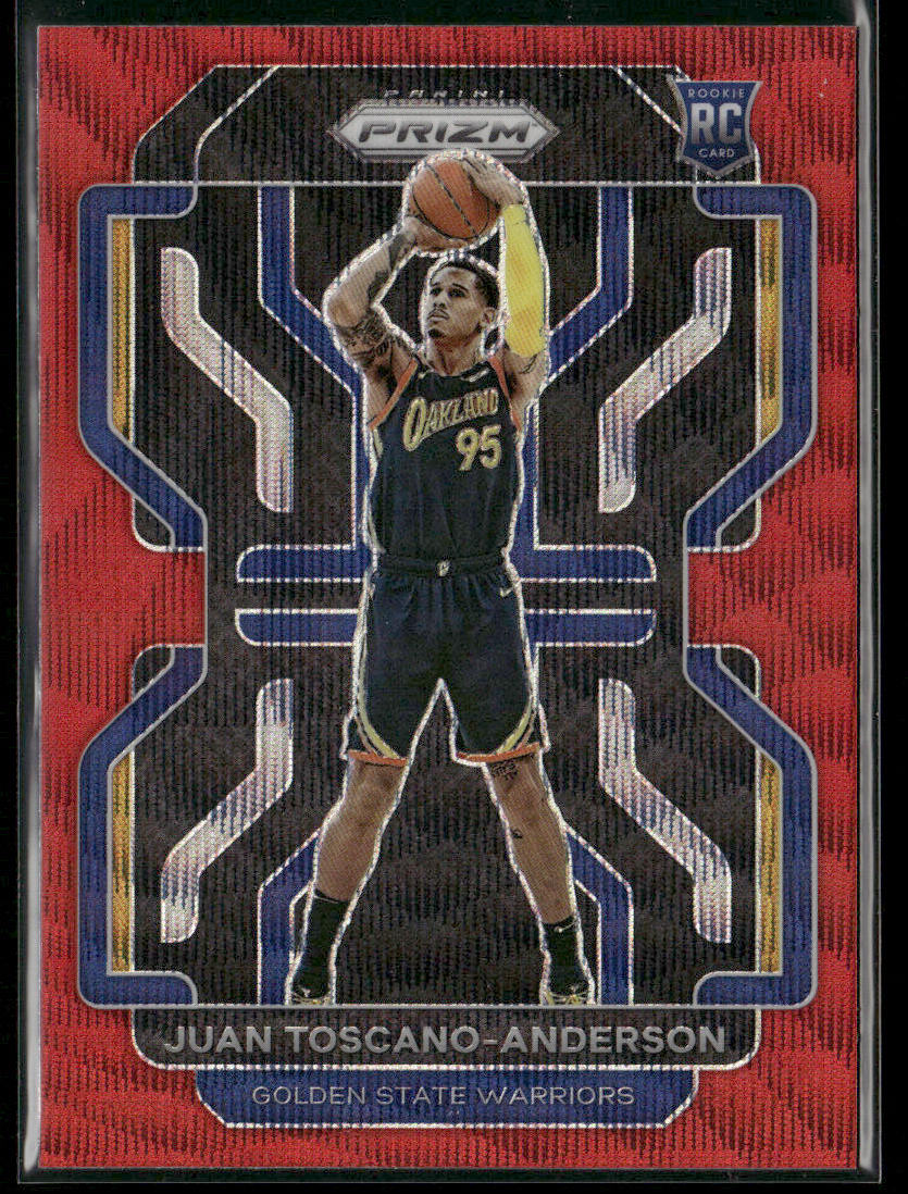 Juan Toscano-Anderson 2021-22 Panini Prizm Ruby Wave #295 RC Warriors