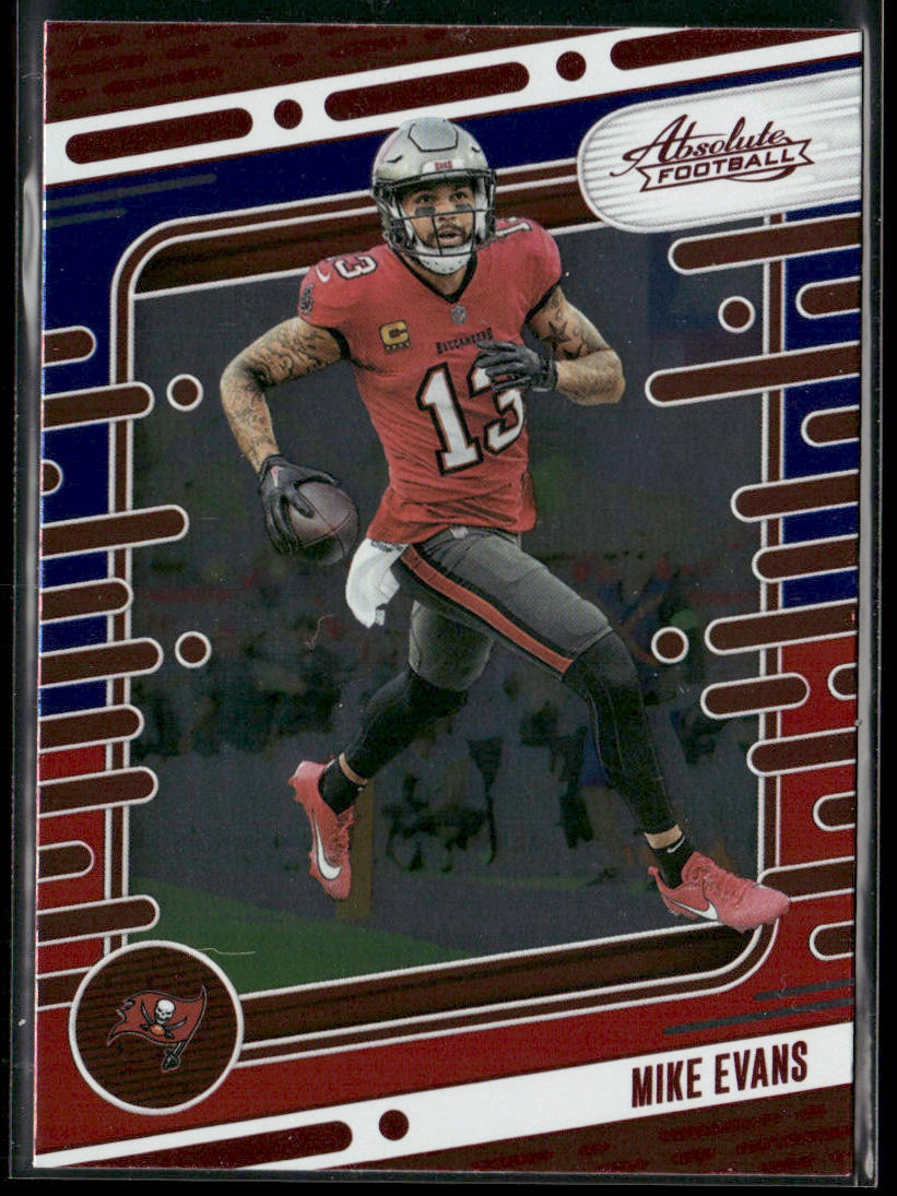 Mike Evans 2024 Panini Absolute Red and Blue #96 Tampa Bay Buccaneers