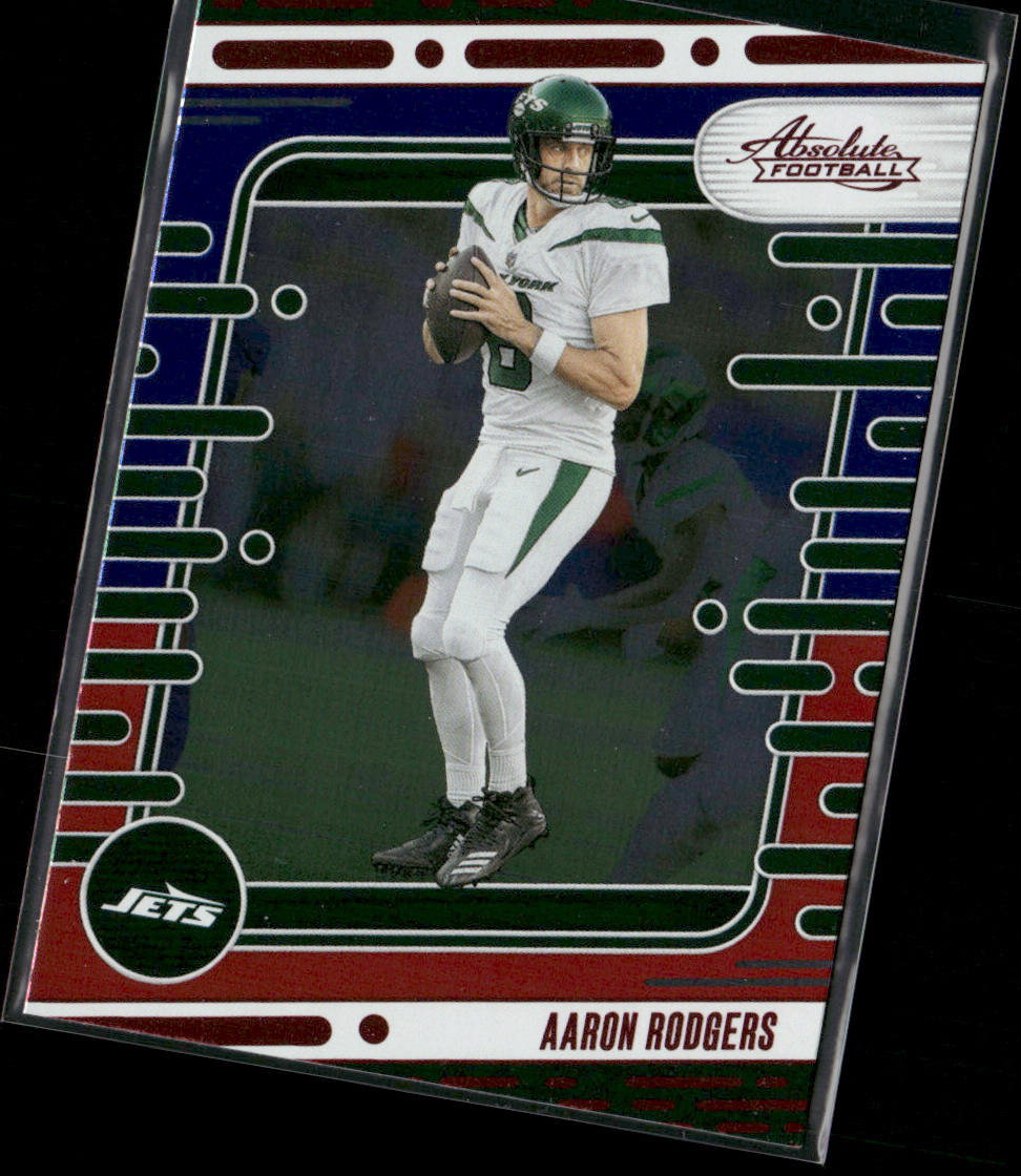 Aaron Rodgers 2024 Panini Absolute Red and Blue #82 New York Jets