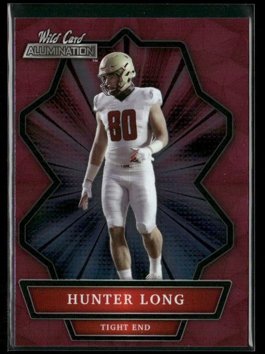 Hunter Long 2021 Wild Card Alumination Pink #ABC-30 Boston College Eagles