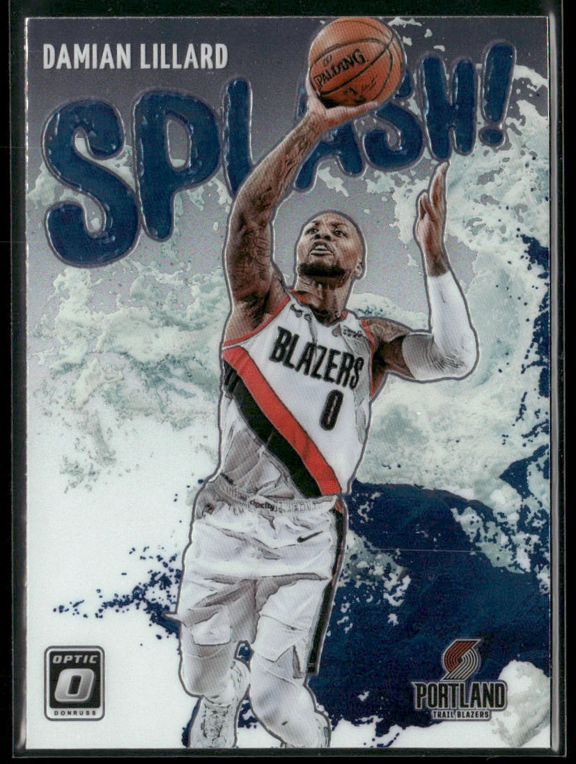 Damian Lillard 2021-22 Donruss Optic Splash! #6 Portland Trail Blazers