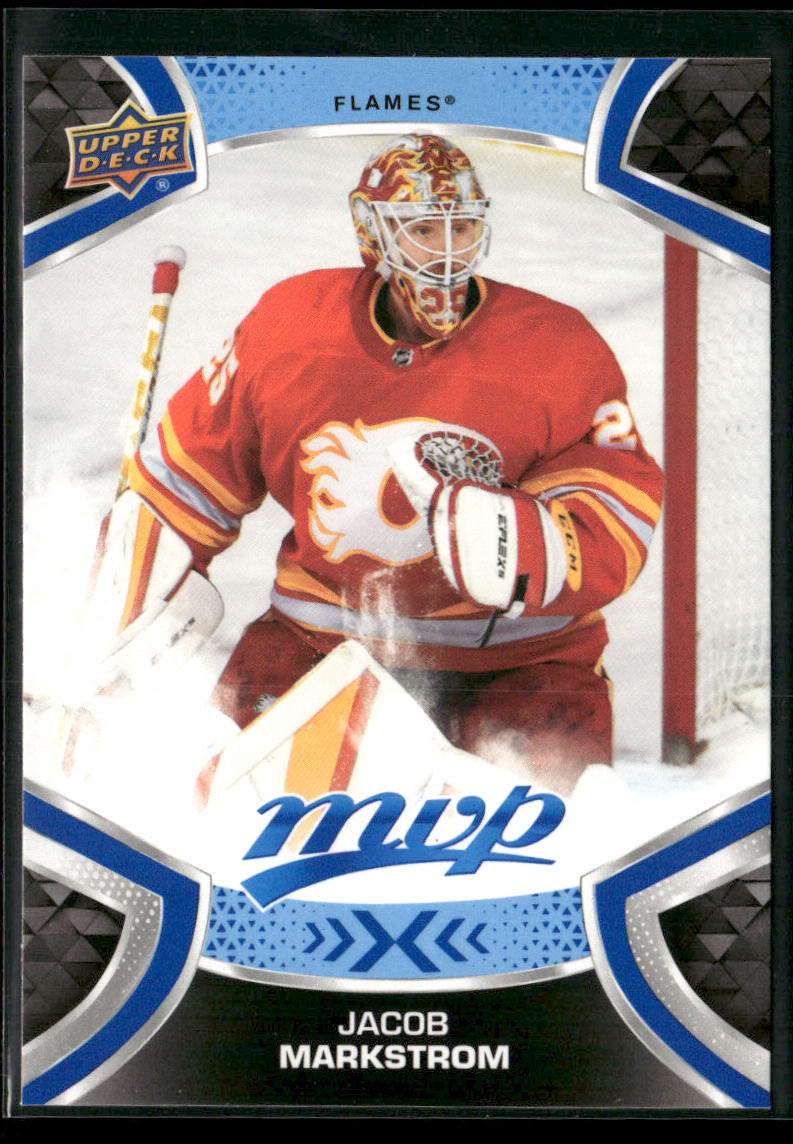Jacob Markstrom 2021-22 Upper Deck MVP Blue #156 Calgary Flames
