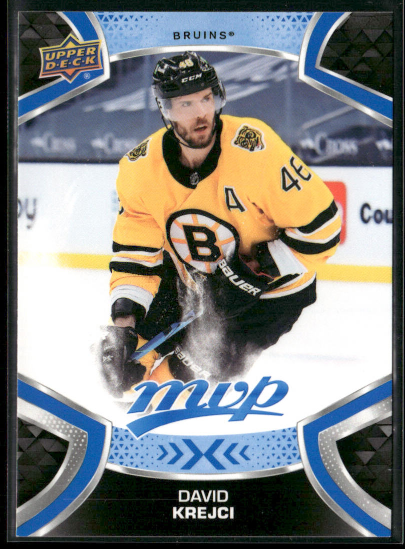 David Krejci 2021-22 Upper Deck MVP Blue #66 Boston Bruins front