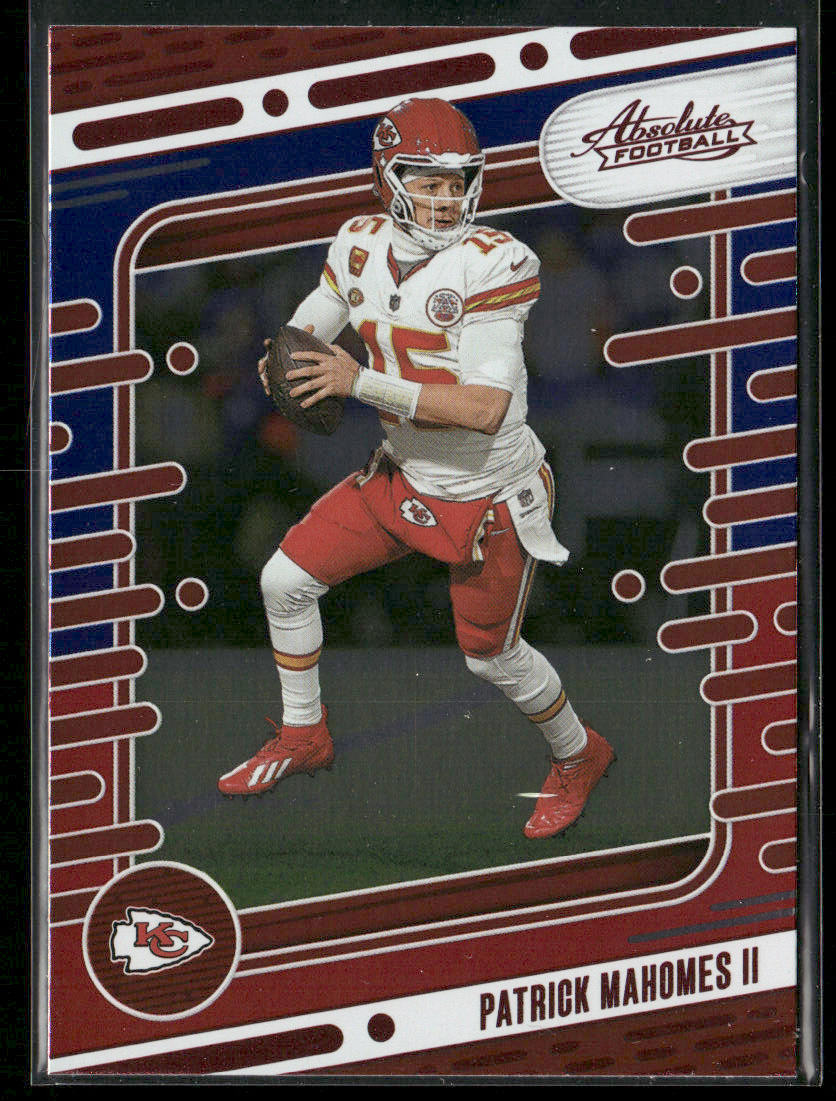 Patrick Mahomes II 2024 Panini Absolute Red and Blue #50 Kansas City Chiefs