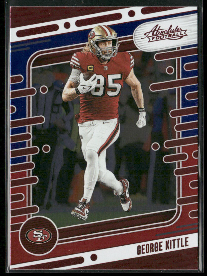 George Kittle 2024 Panini Absolute Red and Blue #92 San Francisco 49ers