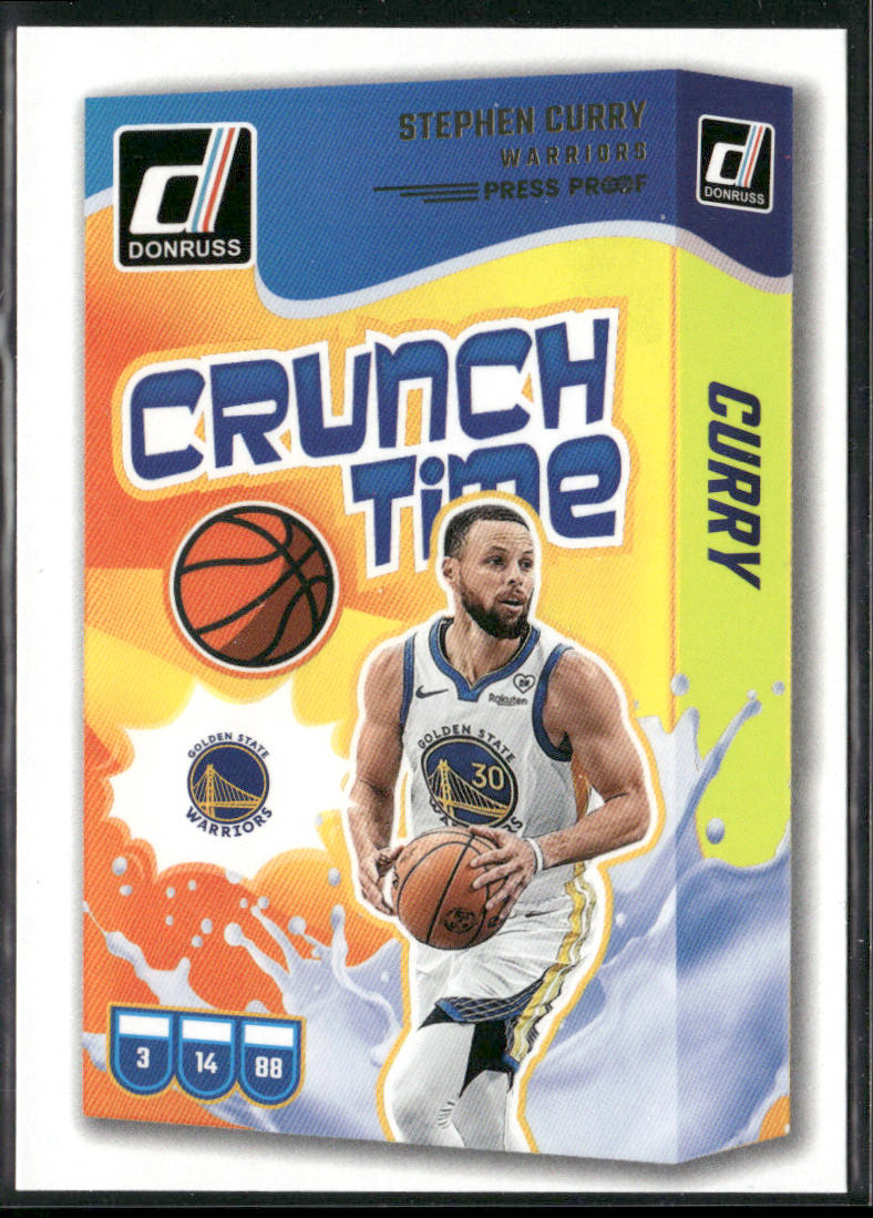 Stephen Curry 2024-25 Donruss Crunch Time #5 Golden State Warriors
