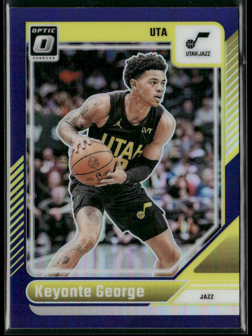 Keyonte George 2024-25 Donruss Optic Purple #174 Utah Jazz