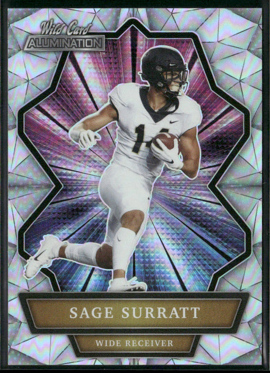 Sage Surratt 2021 Wild Card Alumination Silver #ABC-56 Wake Forest Demon Deacons