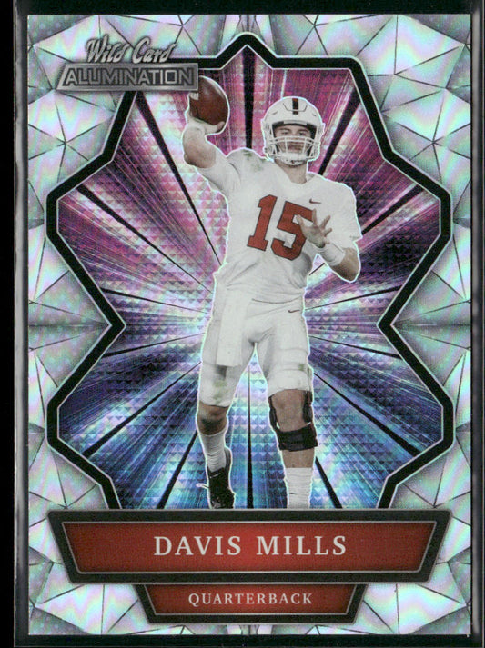 Davis Mills 2021 Wild Card Alumination Silver #ABC-67 Stanford Cardinal