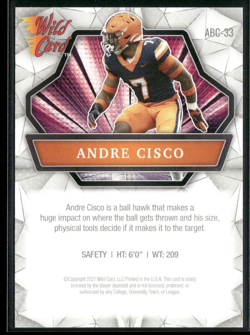 Andre Cisco 2021 Wild Card Alumination #ABC-33 Syracuse Orange