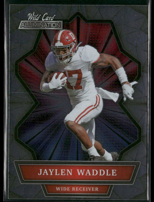 Jaylen Waddle 2021 Wild Card Alumination #ABC-12 Alabama Crimson Tide