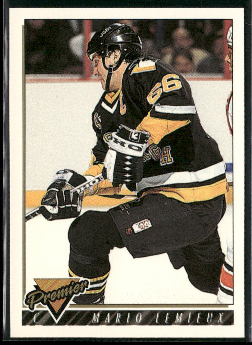 Mario Lemieux 1993-94 Topps Premier #220 Pittsburgh Penguins