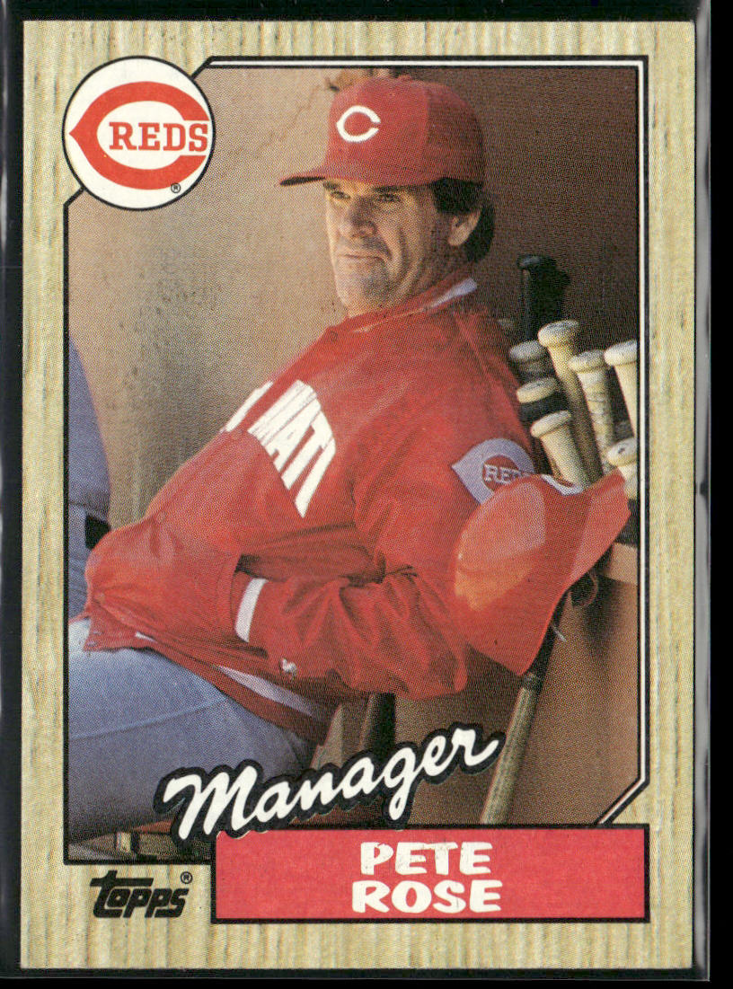 Pete Rose 1987 Topps #393 Cincinnati Reds