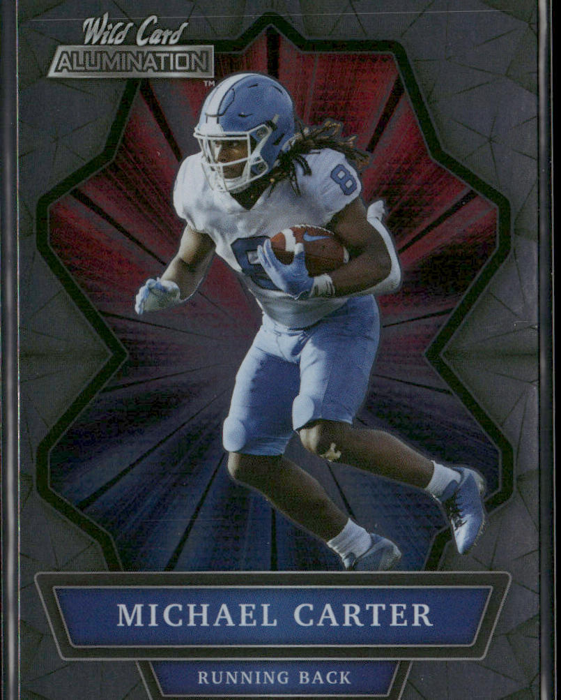 Michael Carter 2021 Wild Card Alumination #ABC-37 RC North Carolina Tar Heels front