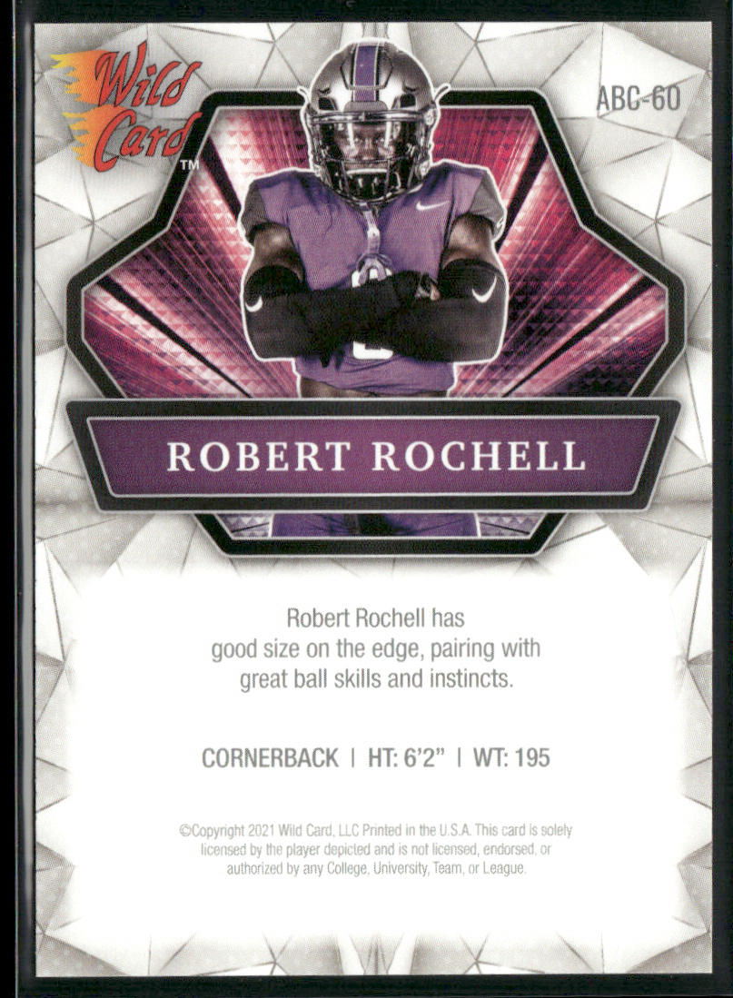 Robert Rochell 2021 Wild Card Alumination #ABC-60 Central Arkansas Bears