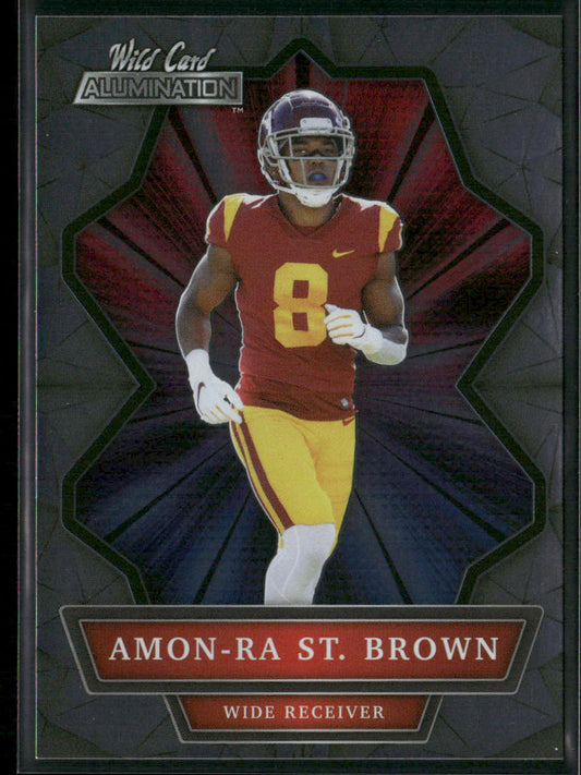Amon-Ra St. Brown 2021 Wild Card Alumination #ABC-68 USC Trojans