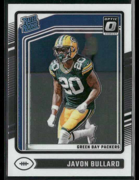 Javon Bullard 2024 Donruss Optic #246 RC Green Bay Packers