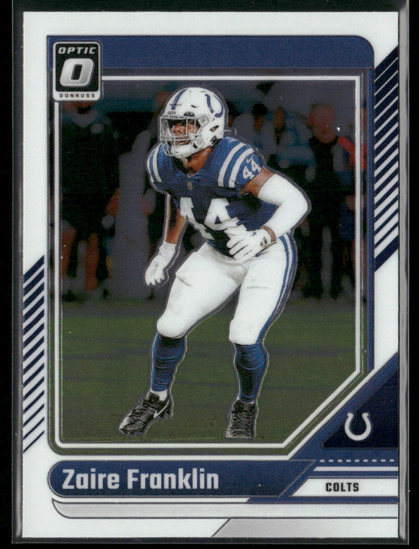 Zaire Franklin 2024 Donruss Optic #87 Indianapolis Colts