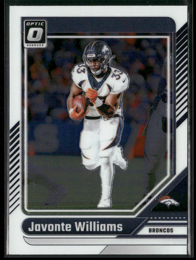 Javonte Williams 2024 Donruss Optic #58 Denver Broncos