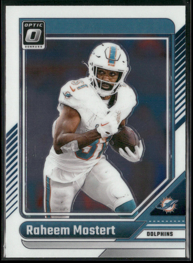 Raheem Mostert 2024 Donruss Optic #121 Miami Dolphins