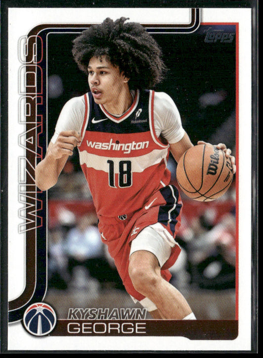 Kyshawn George 2025-26 Topps #98 Washington Wizards front