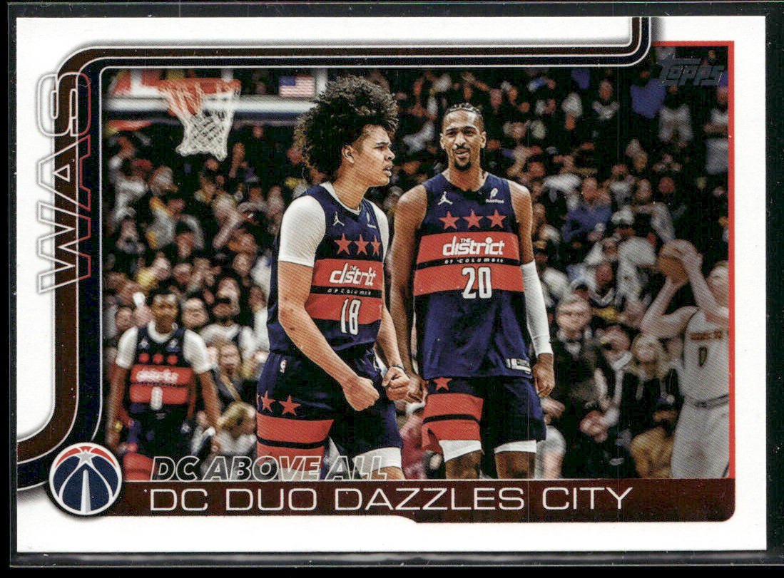 DC Above All: DC Duo Dazzles City 2025-26 Topps #285 Washington Wizards front