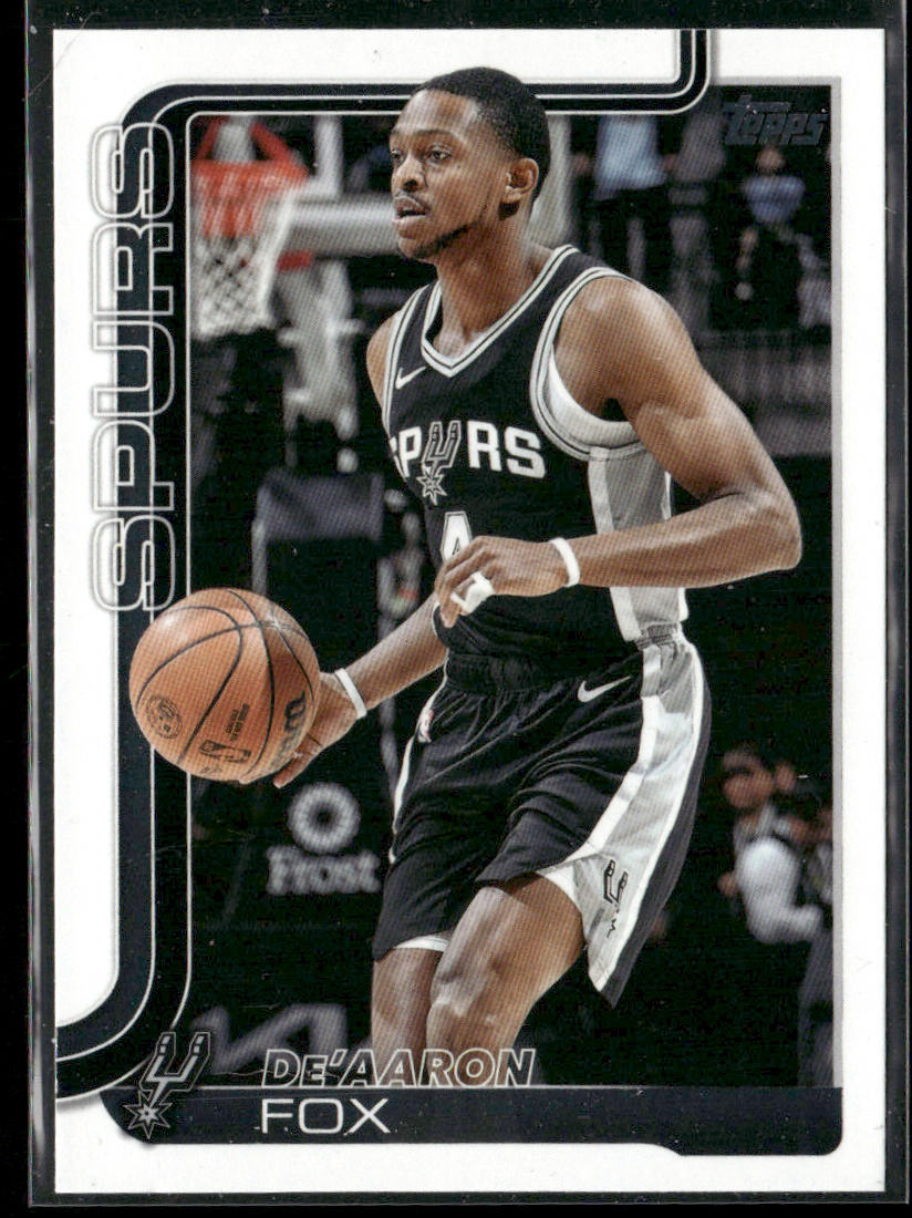 De'Aaron Fox 2025-26 Topps #196 San Antonio Spurs front