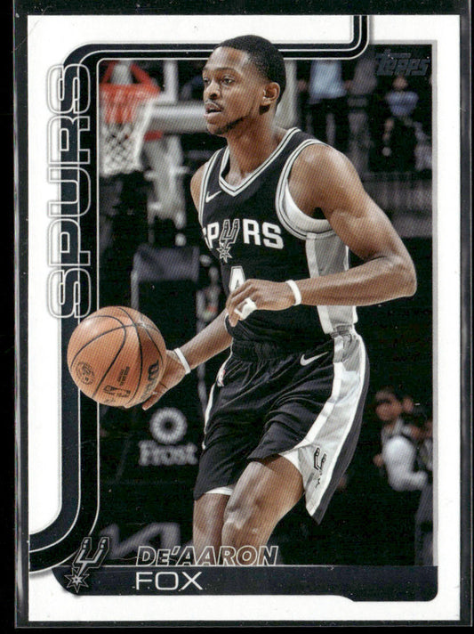 De'Aaron Fox 2025-26 Topps #196 San Antonio Spurs front