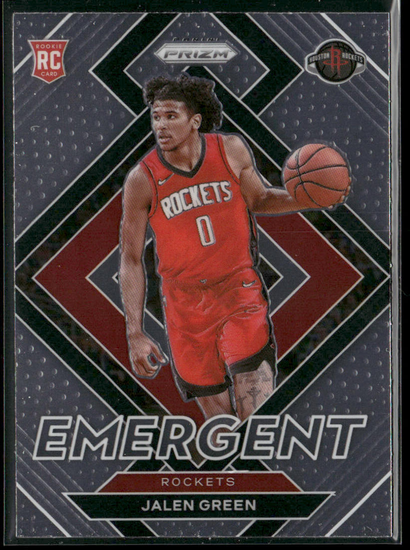 Jalen Green 2021-22 Panini Prizm Emergent #15 Houston Rockets