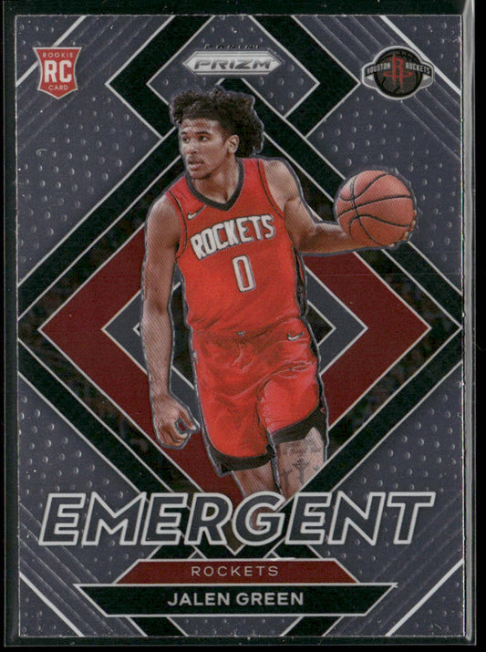 Jalen Green 2021-22 Panini Prizm Emergent #15 Houston Rockets