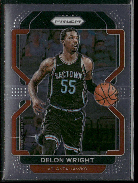 Delon Wright 2021-22 Panini Prizm #57 Atlanta Hawks front
