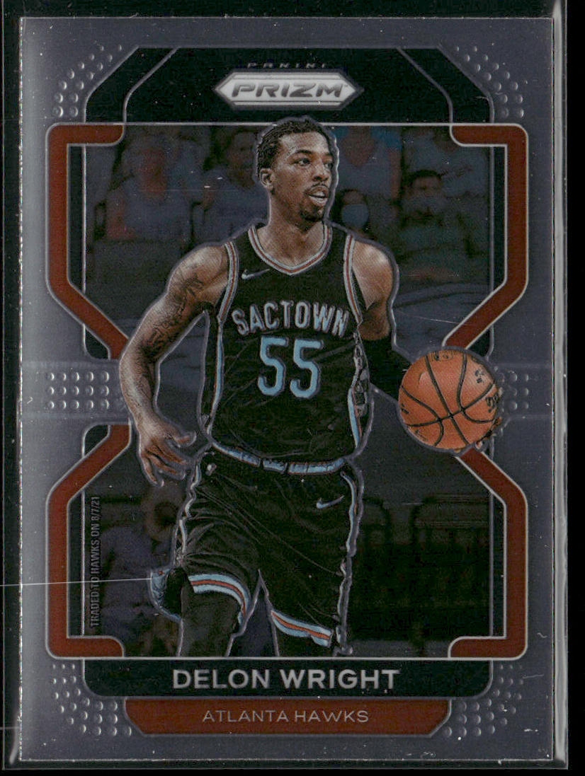 Delon Wright 2021-22 Panini Prizm #57 Atlanta Hawks front