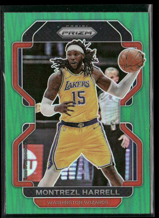 Montrezl Harrell 2021-22 Panini Prizm Green #137 Washington Wizards