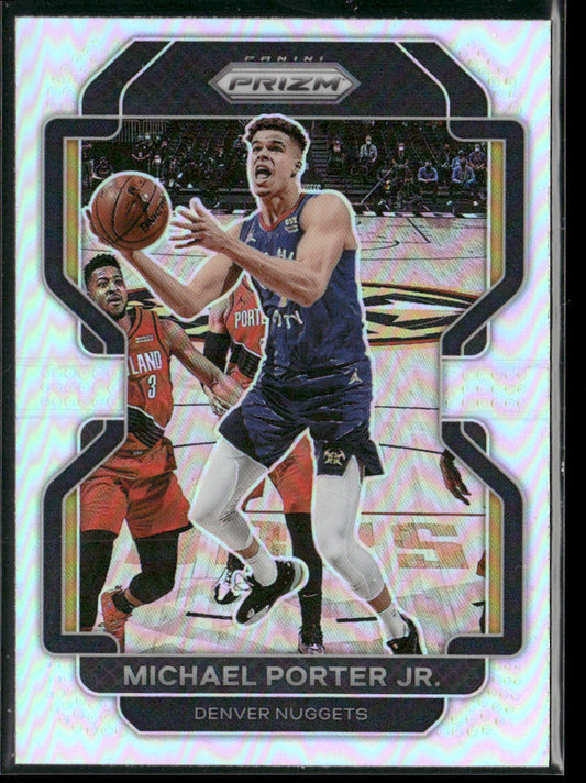 Michael Porter Jr. 2021-22 Panini Prizm Silver Wave #164 Denver Nuggets