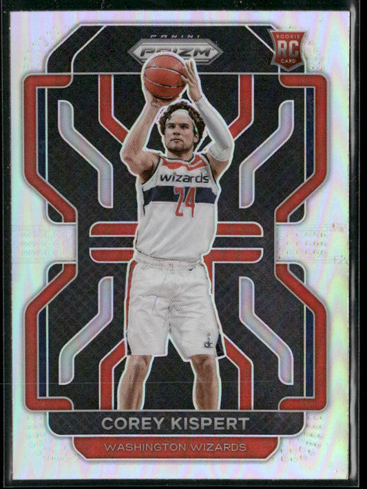 Corey Kispert 2021-22 Panini Prizm Silver #275 RC Washington Wizards