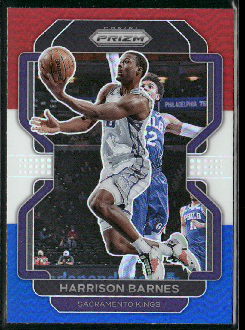 Harrison Barnes 2021-22 Panini Prizm Red White and Blue #64 Sacramento Kings