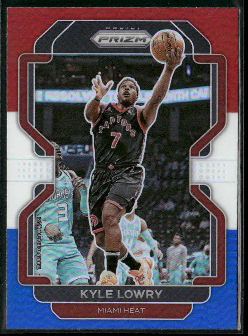 Kyle Lowry 2021-22 Panini Prizm Red White and Blue #31 Miami Heat