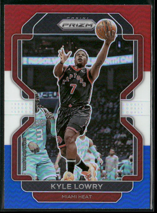 Kyle Lowry 2021-22 Panini Prizm Red White and Blue #31 Miami Heat