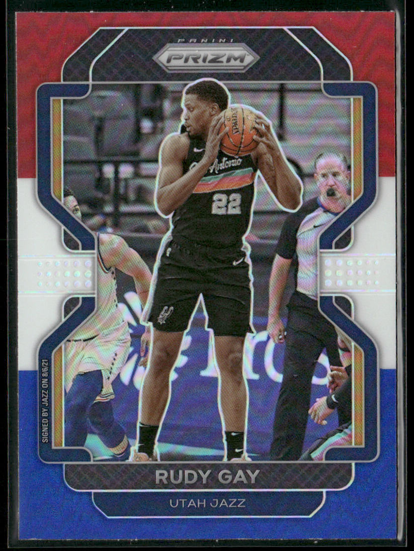 Rudy Gay 2021-22 Panini Prizm Red White and Blue #241 Utah Jazz