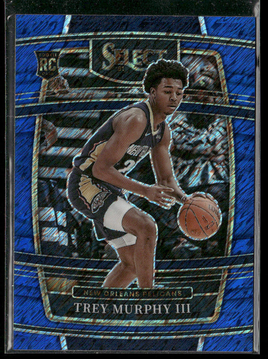 Trey Murphy III 2021-22 Panini Select Blue Shimmer Prizms #46 RC Pelicans