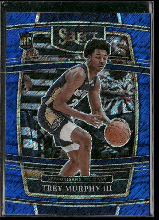 Trey Murphy III 2021-22 Panini Select Blue Shimmer Prizms #46 RC