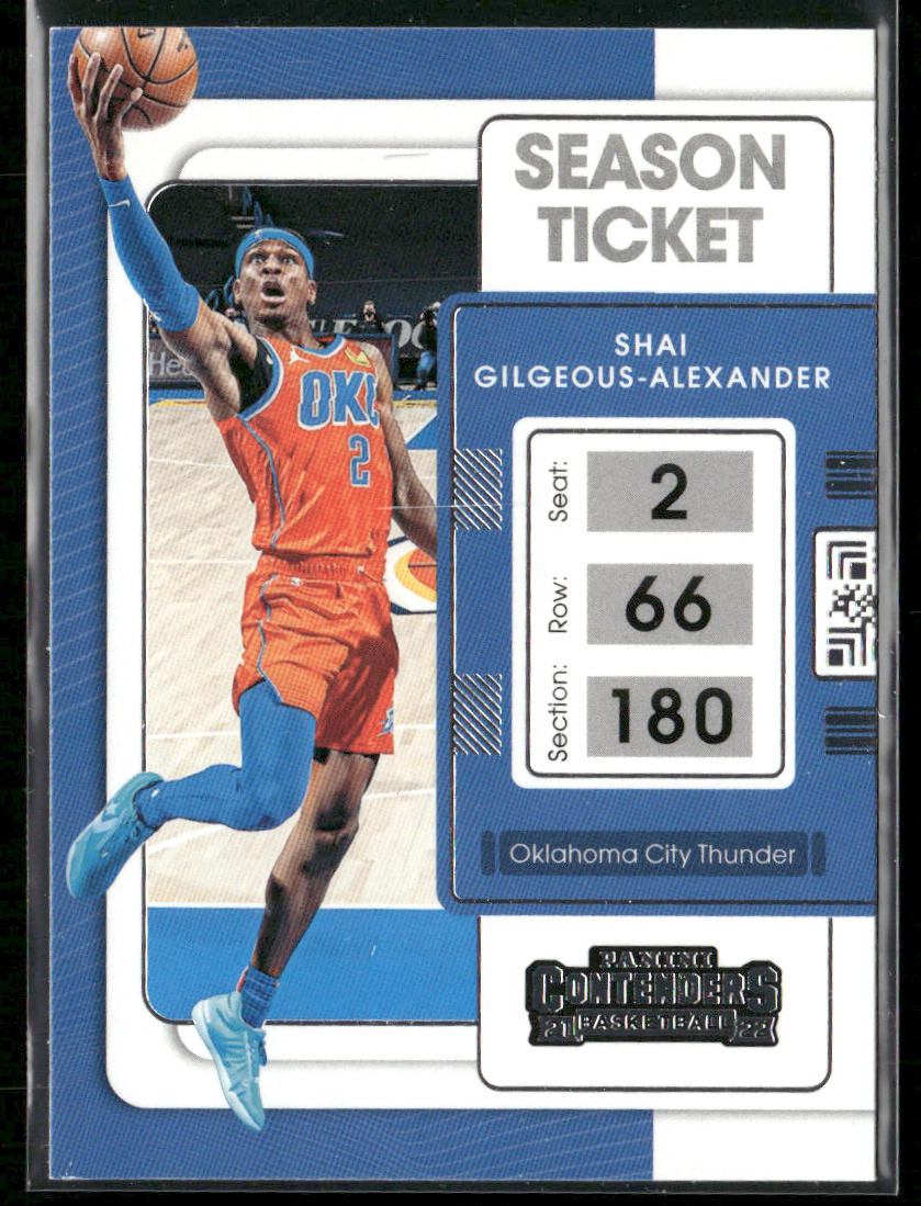 Shai Gilgeous-Alexander 2021-22 Panini Contenders #85 Oklahoma City Thunder