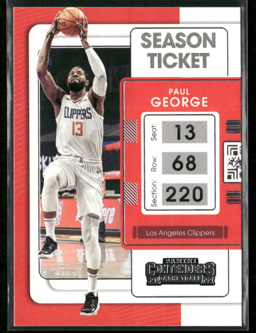 Paul George 2021-22 Panini Contenders #32 Los Angeles Clippers