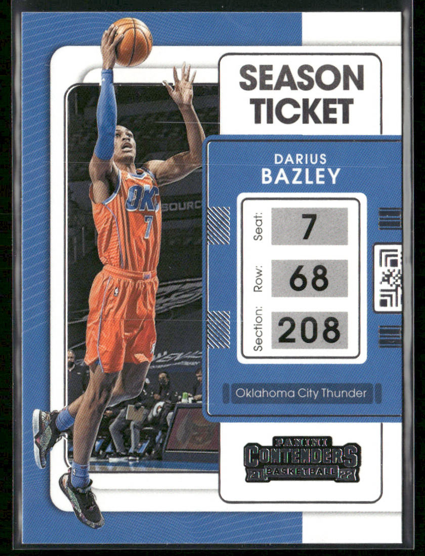 Darius Bazley 2021-22 Panini Contenders #7 Oklahoma City Thunder