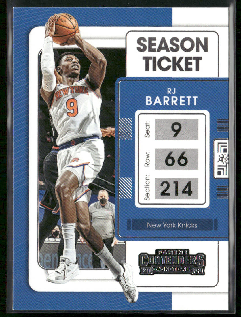 RJ Barrett 2021-22 Panini Contenders #65 New York Knicks