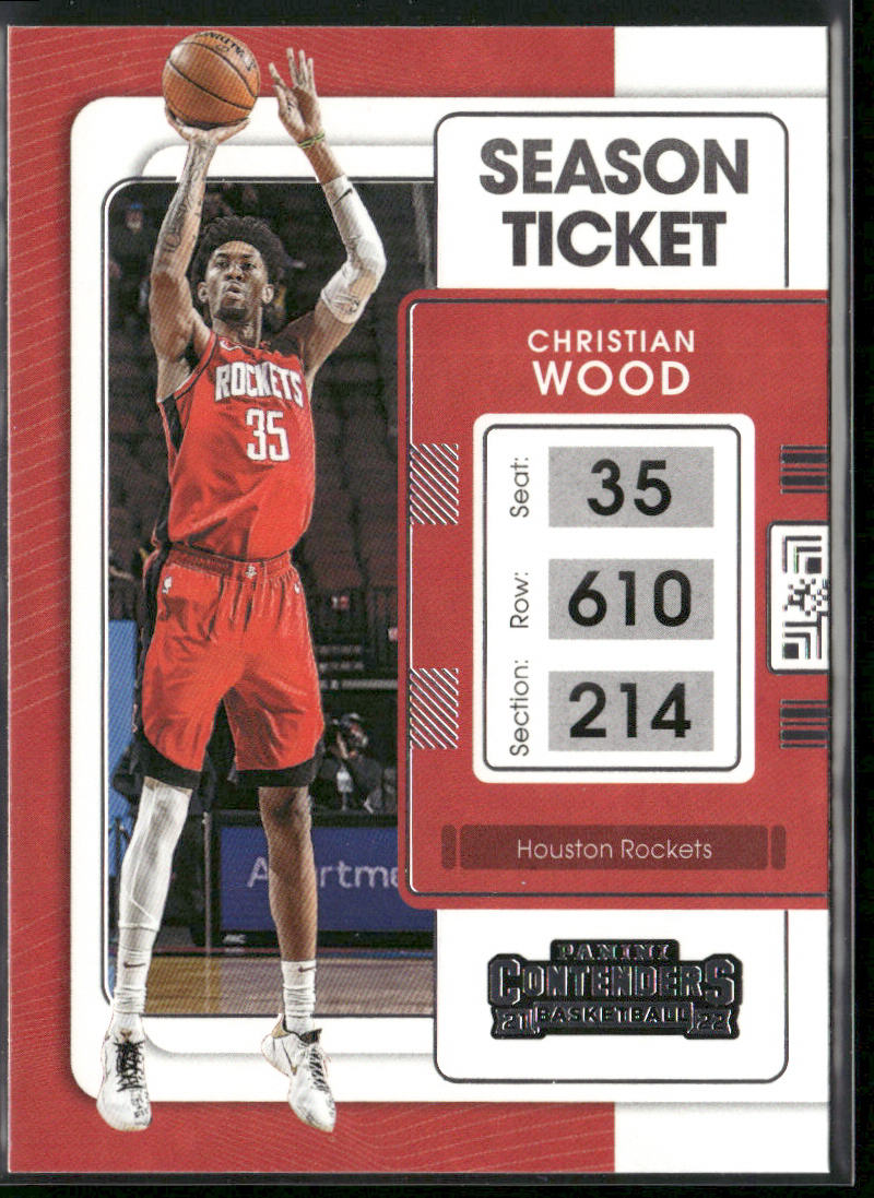 Christian Wood 2021-22 Panini Contenders #80 Houston Rockets