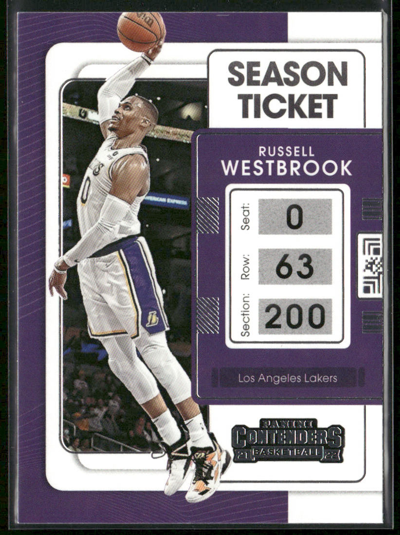 Russell Westbrook 2021-22 Panini Contenders #52 Los Angeles Lakers